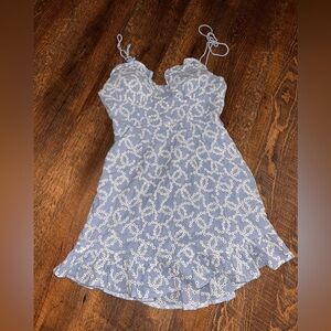 Angel Biba Mini Dress Size Small Cottage Core Ruffle Hem